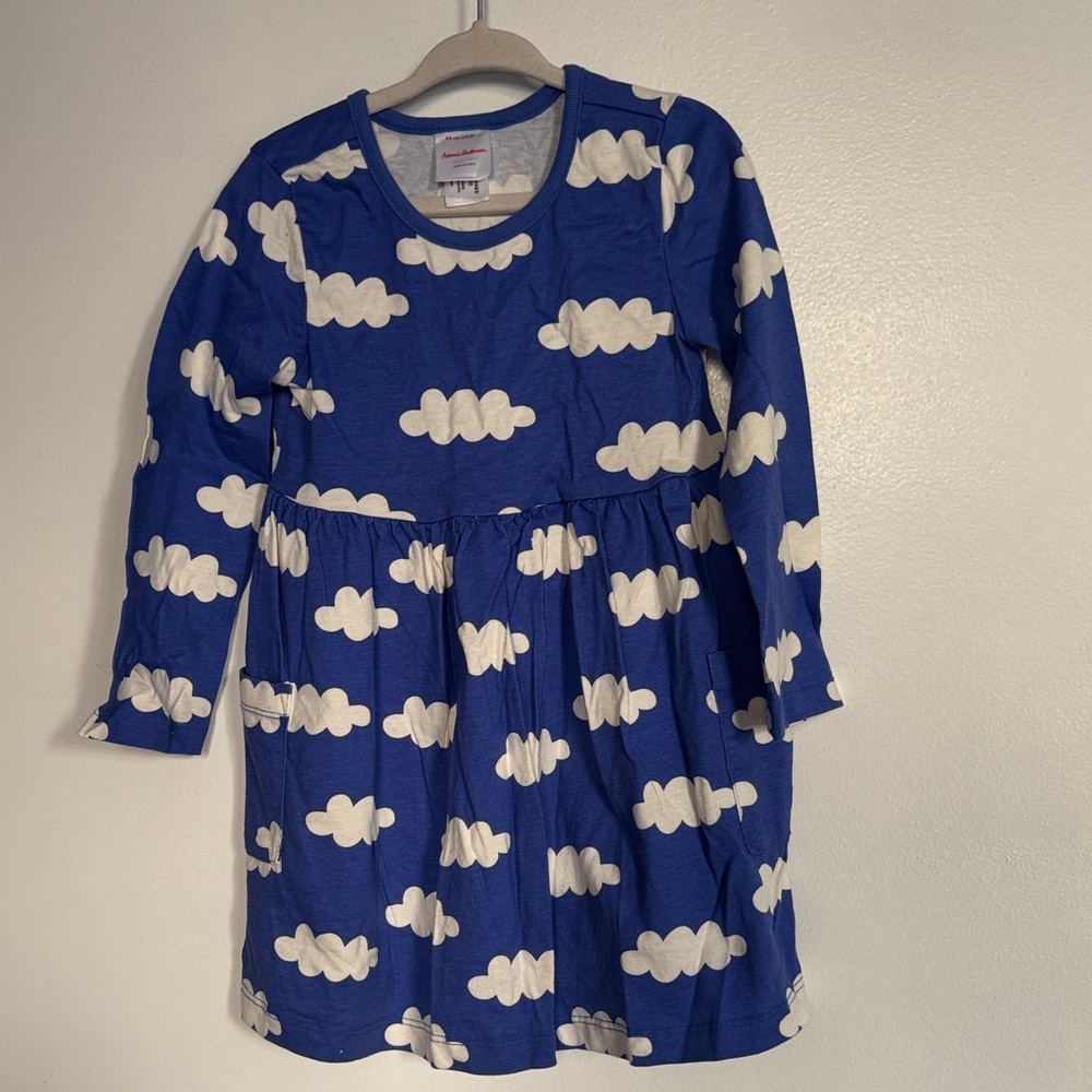 Blue and White Cloud Pattern Hanna Andersson Dress